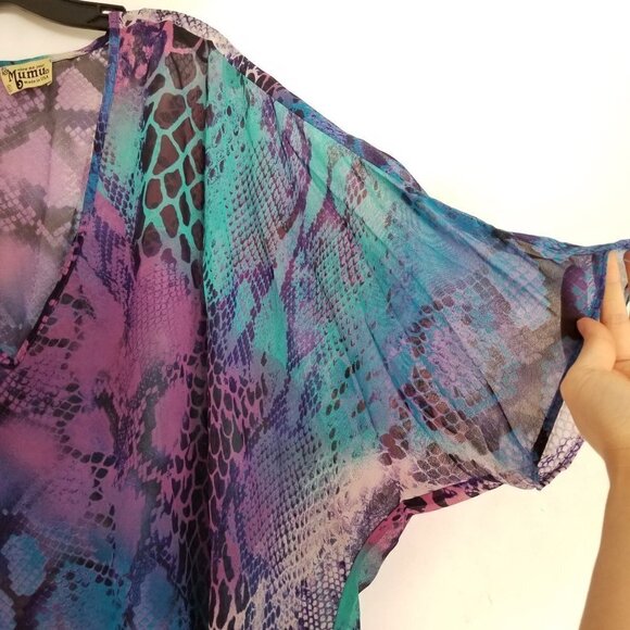 Show Me Your MuMu Shook Tunic Party Snake Top Sz S - Picture 7 of 9